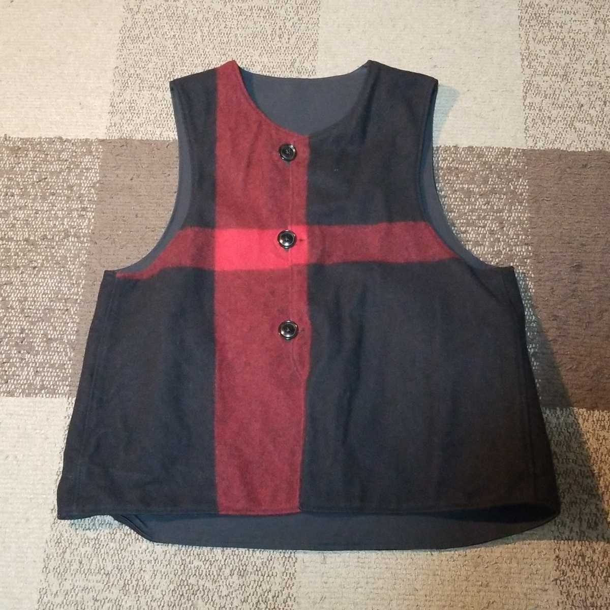 Engineered Garments OVER VEST-PLAID COTTON DOUBLE CLOTH size M одежда, сконструированная и изготовленная на научной основе двусторонний лучший WOOLRICH выставить 