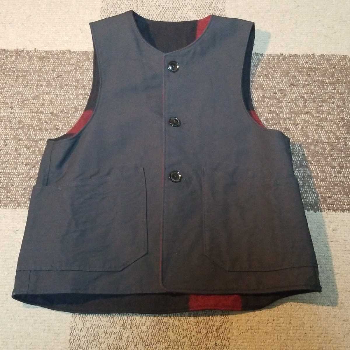 Engineered Garments OVER VEST-PLAID COTTON DOUBLE CLOTH size M одежда, сконструированная и изготовленная на научной основе двусторонний лучший WOOLRICH выставить 