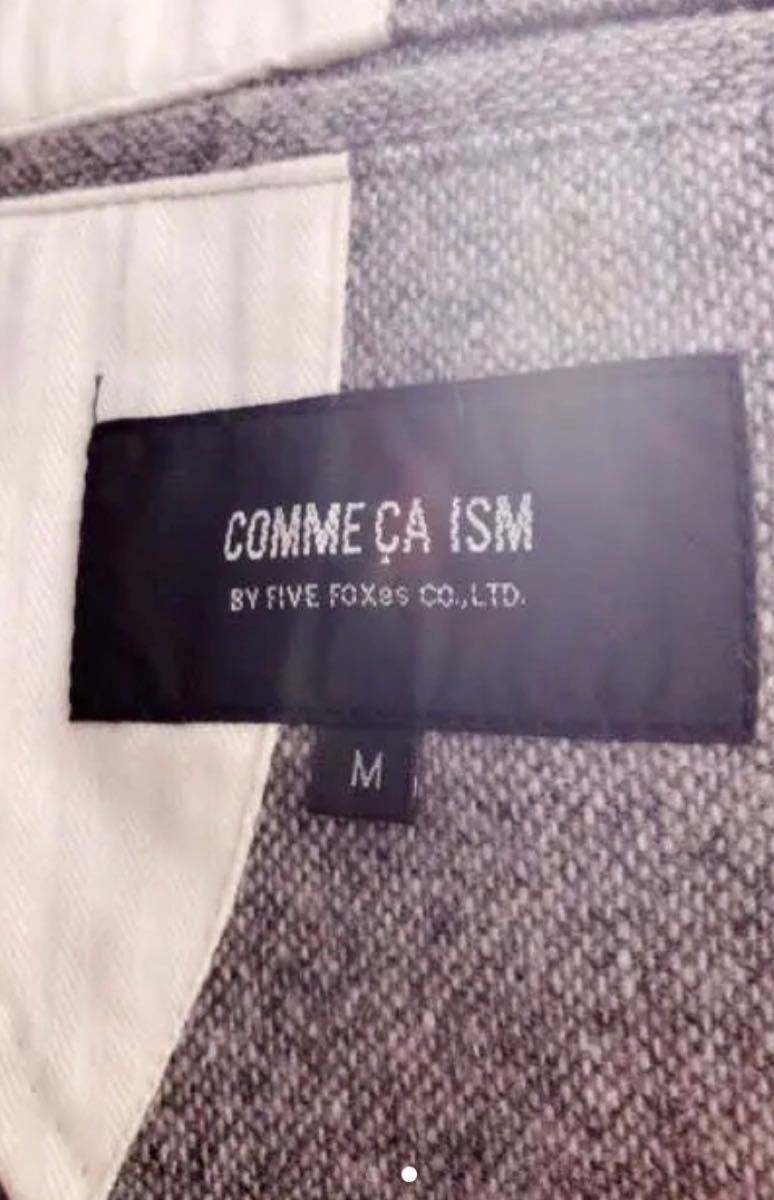 COMME CA ISM  コムサイズム　グレー　セットアップ　ジャケット　スラックス　スーツ