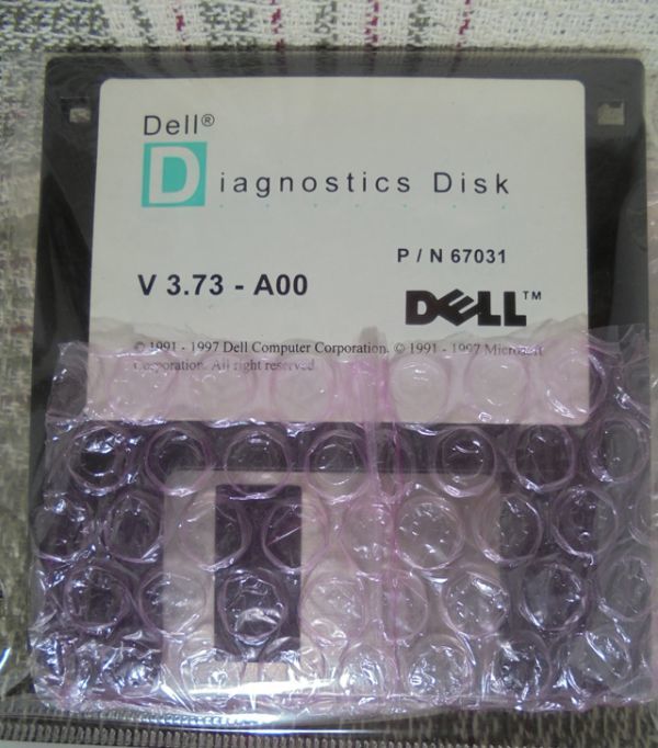 Dell Diagnostics Disk A3.73-A00 のラベルのFD（フロッピーディスク）_画像1