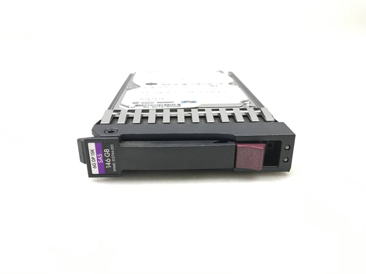 【中古パーツ】 HP EH0146FARWD 2.5インチ SAS ハードディスク マウンタ付き 　146GB HDD 正常/健康品　■SAS-213_画像4