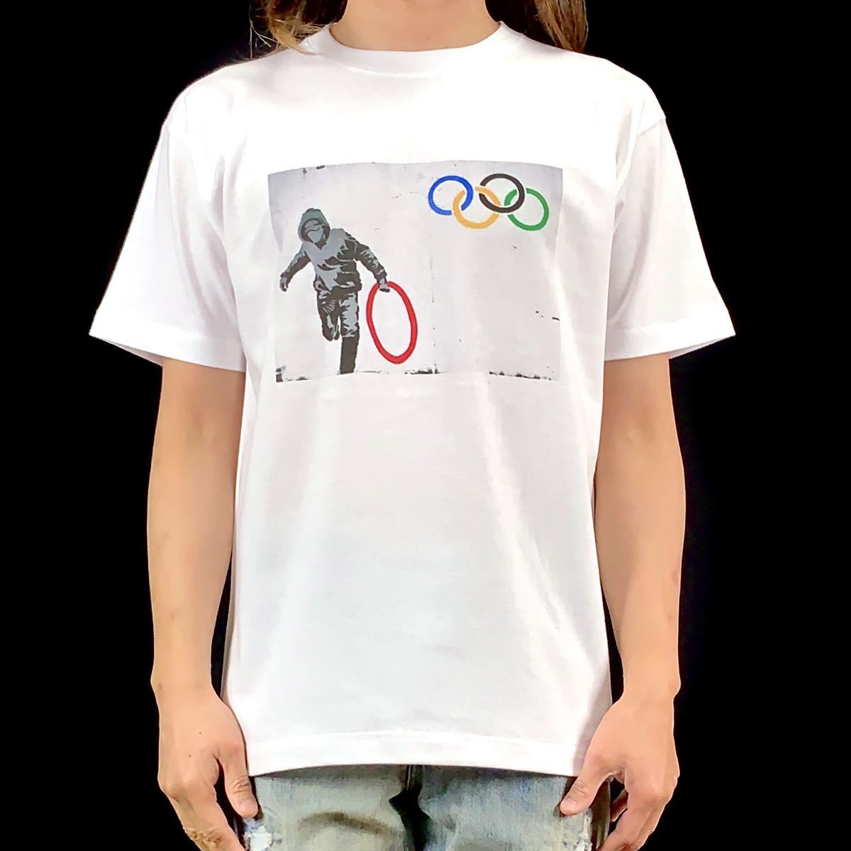 新品 未使用 BANKSY バンクシー 東京オリンピック 五輪 盗人 泥棒 アート Tシャツ S M L XL ビッグ オーバーサイズ XXL~5XL ロンT パーカー_画像1