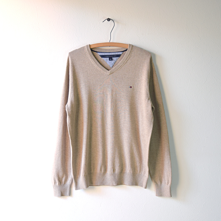 Paypayフリマ トミーヒルフィガー Vネック セーター 薄手 コットンニット ベージュ メンズl Tommy Hilfiger Ch0301 Paypayフリマ トミーヒルフィガー Vネック セーター 薄手 コットンニット ベージュ メンズl Tommy Hilfiger Ch0301