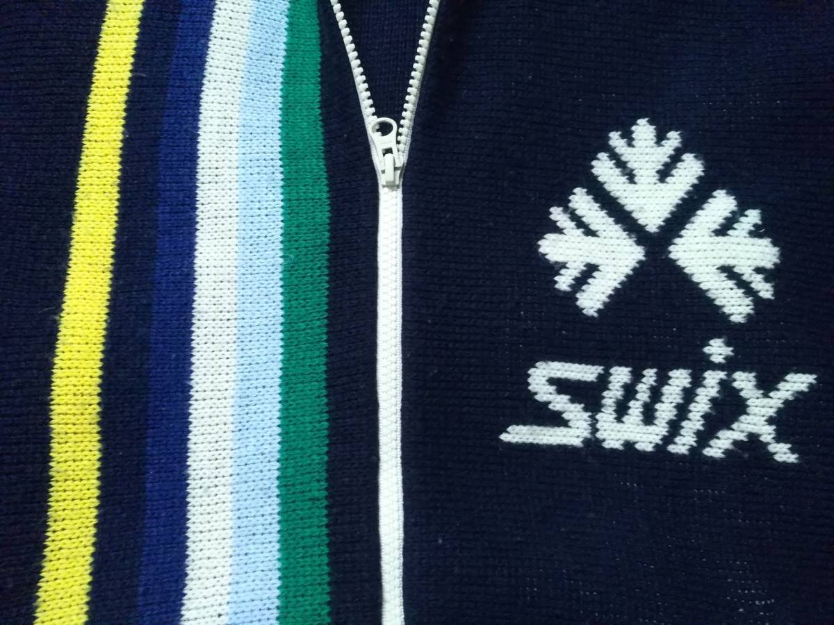 スタッフ用 限定モデル スウィックス SWIX 2014-2015 S グンデトラディショナルニット 紺 ネイビー メンズ ニット セーター ウエア_画像6