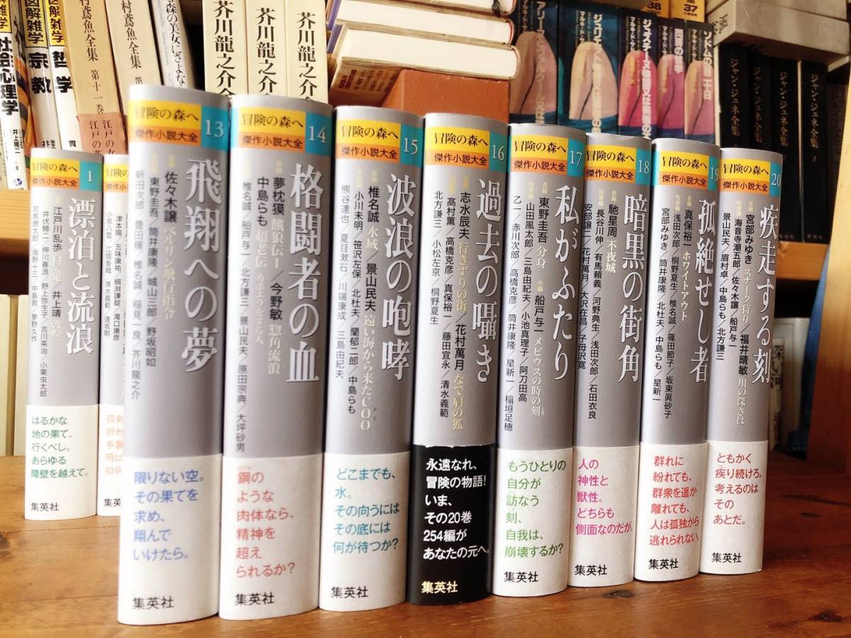 未読多数!! 冒険の森へ 全20巻 全集揃 検:山本周五郎/山田風太郎/小松左京/江戸川乱歩/稲垣足穂/筒井康隆/野坂昭如/星新一/宮沢賢治/夢枕獏