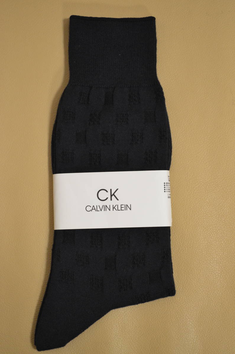 新品　　未使用　　タグ付き　　男性　メンズ　CALVIN KLEIN　　 カルバンクライン　綿混ソックス 　　　送料無料_画像1