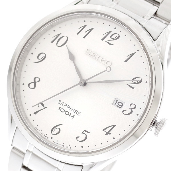 セイコー SEIKO 腕時計 メンズ SGEH73P1 クォーツ ホワイト シルバー ホワイト 