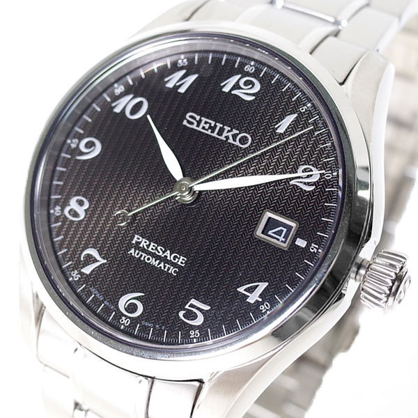 セイコー SEIKO 腕時計 メンズ SPB065J1 PRESAGE プレザージュ 自動巻き ブラック シルバー jk67msKNOwDHPSYZ-43027 アルバ
