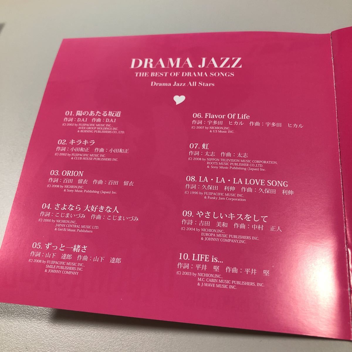 貴重です！DRAMA　JAZZ　　THE　BEST　OF　DRAMA　SONGS　【20-09A】_画像6