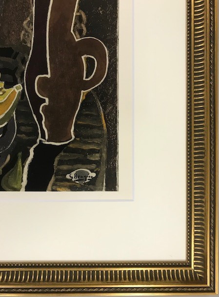 【特価】　≪　　ジョルジュ・ブラック　　≫　　ポショワール【手彩色版画】　TRANCHE DE POTIRON　1959年　GEORGE BRAQUE　KATIA GRANOFF_画像3