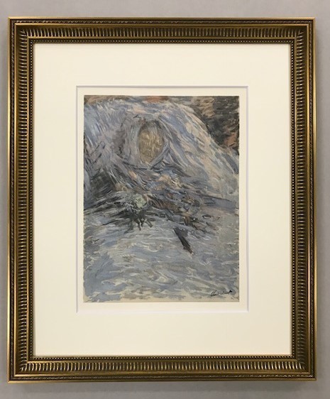 特価】 ≪ クロード・モネ ≫ ポショワール【手彩色版画】 LA MORT DE