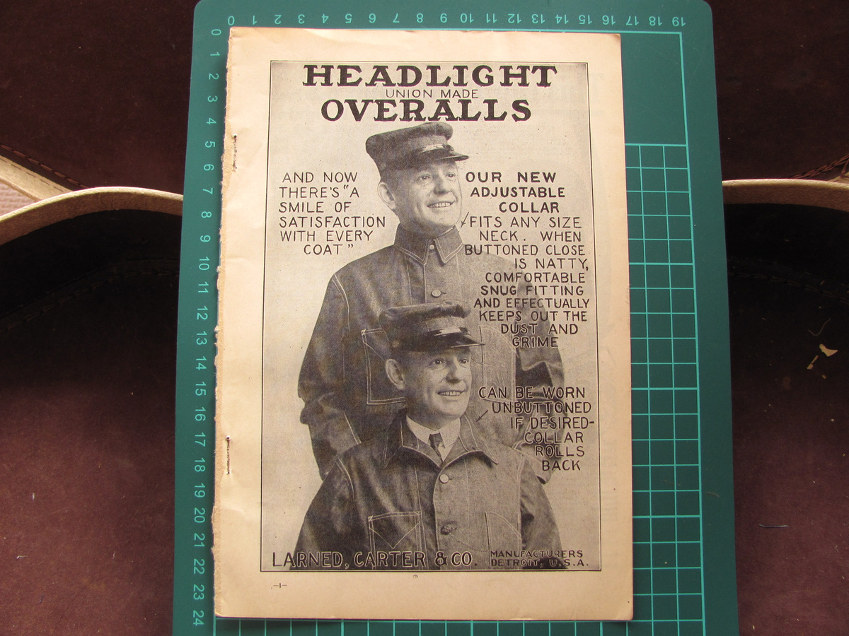 【雑誌広告】1911年 Headlight Ovrealls ビンテージ カバーオール ワーク オーバーオール 古着 アメリカ Vintage workwear chore jacket_画像6