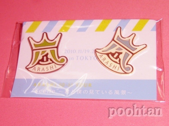 嵐 ARASHI 10-11 TOUR ”Scene” ～君と僕の見ている風景～ 会場限定ピンバッジ 東京 緑 相葉雅紀