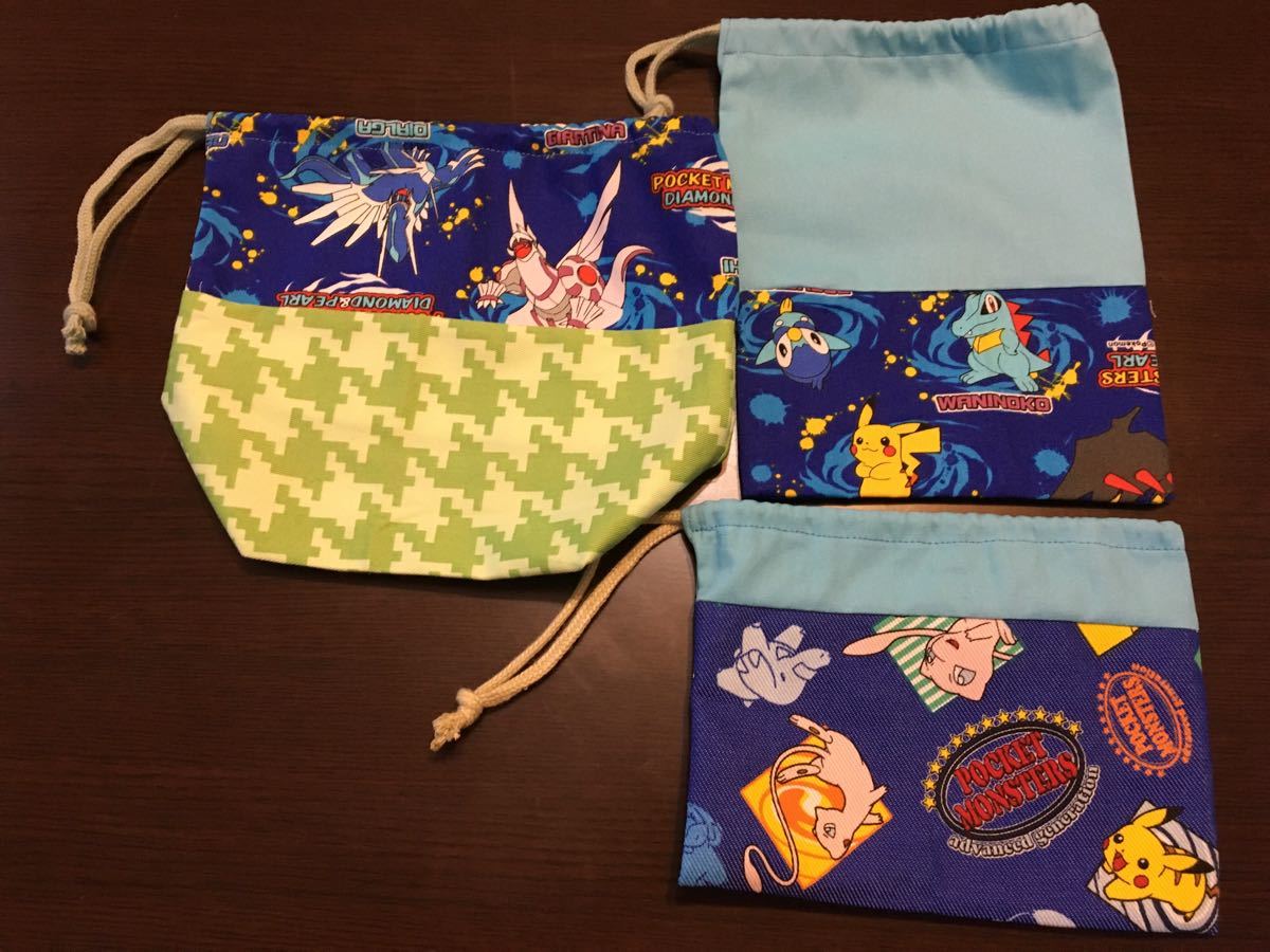 Paypayフリマ 巾着袋 きんちゃく 入園 お弁当袋 コップ袋 ハンドメイド 手作り ポケモン Paypayフリマ 巾着袋 きんちゃく 入園 お弁当袋 コップ袋 ハンドメイド 手作り ポケモン