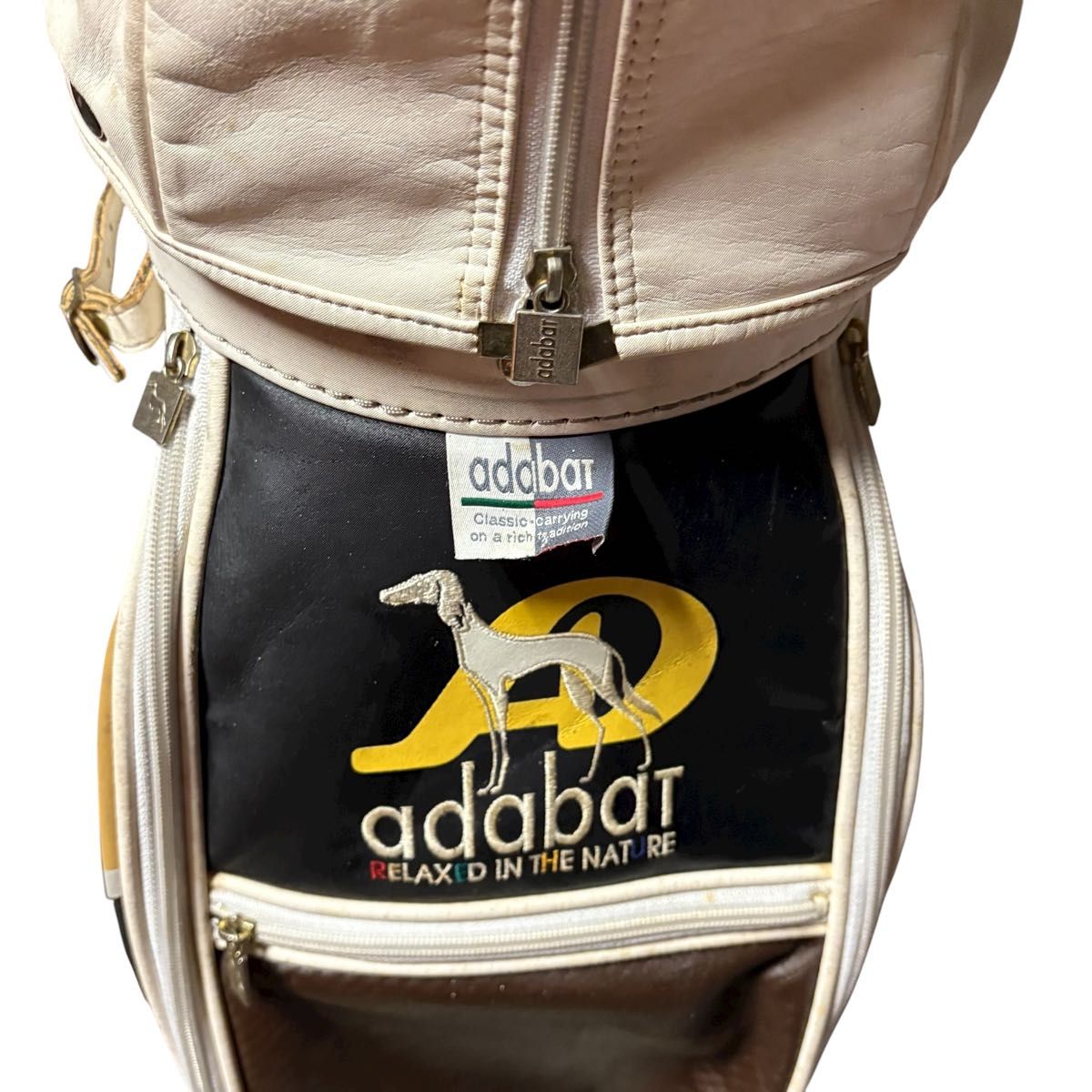 adabat アダバットキャディバッグ カート 6口 ゴールド adabat アダバット キャディバッグ ゴルフバッグ 馬柄｜Yahoo!フリマ