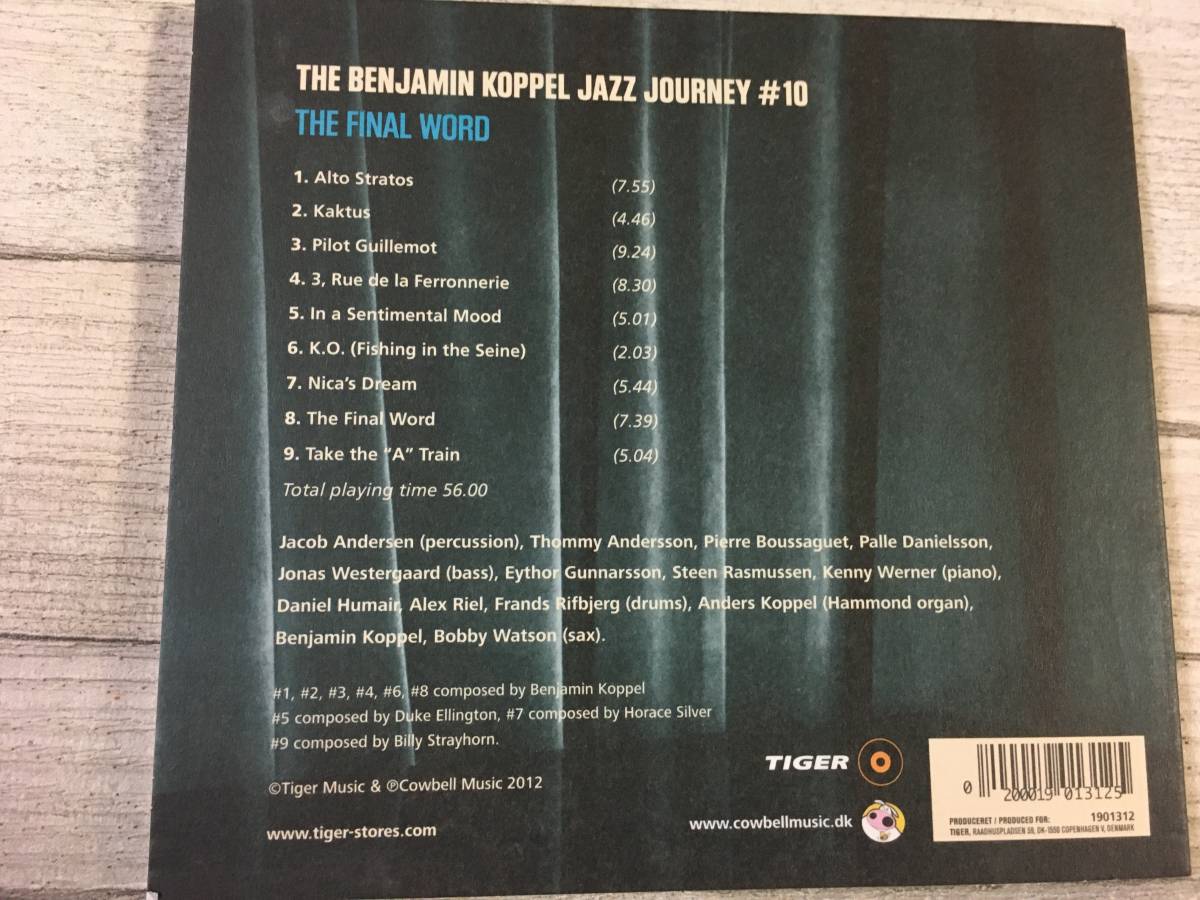 超希少！！入手困難！！JAZZ CD『THE BENJAMIN KOPPEL JAZZ JOURNEY # 10 [THE FINAL WORD]』DISK1枚 全13曲 デジパック仕様 輸入盤_画像3