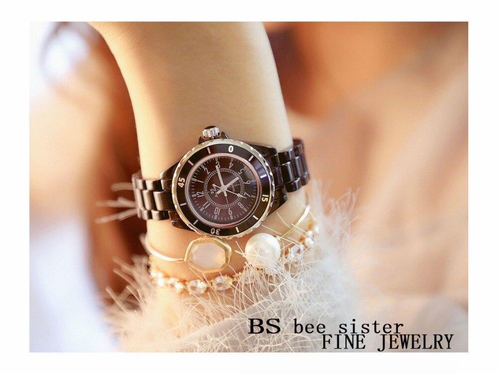 カジュアルクォーツ時計ダイヤルストラップ腕時計女性のドレス時計_画像5