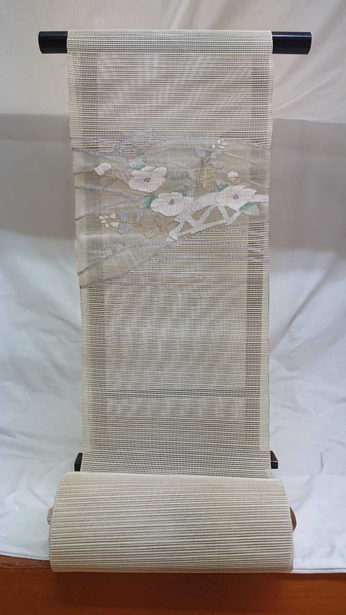正規通販 新品 絽綴れ 名古屋帯 40 薄い若草色系 華文様 未仕立 未使用 附下げ、小紋 無地 大島紬 紬等 タペストリー リサイクル帯 未仕立て 正規通販 新品 絽綴れ 名古屋帯 40 薄い若草色系 華文様 未仕立 未使用 附下げ、小紋 無地 大島紬 紬等 タペストリー リサイクル帯 未仕立て