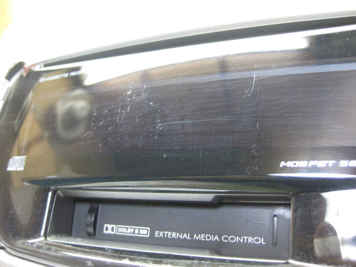 K-354 KENWOOD Kenwood DPX-04 2D размер CD& кассетная дека неисправность товар 