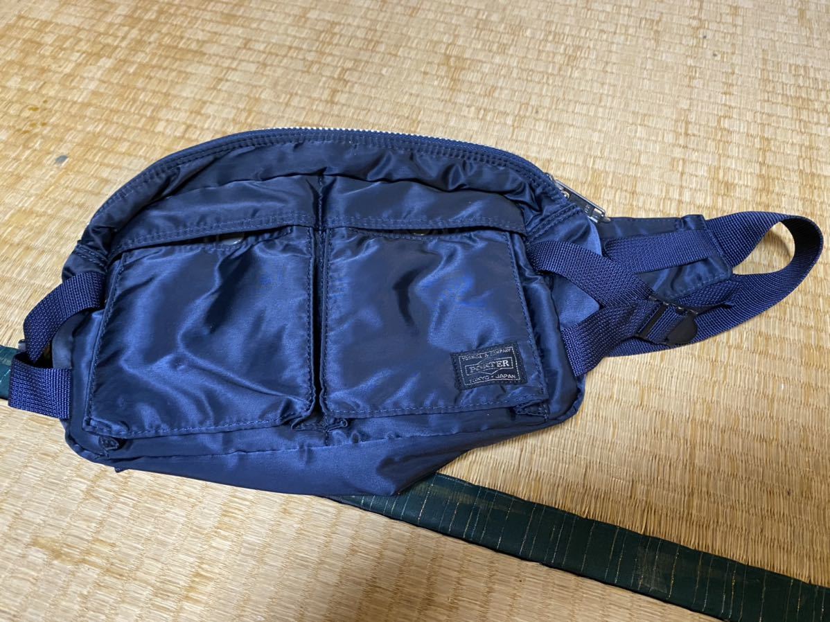 PORTER tongue car waist bag 2way navy Headporter limitation 