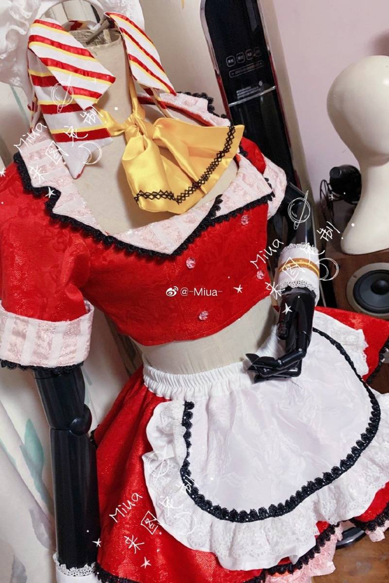 修正版 実物撮影 アズールレーン大鳳メイド服コスプレ衣装+髪飾り 風(ウィッグ 靴別売り)_画像2