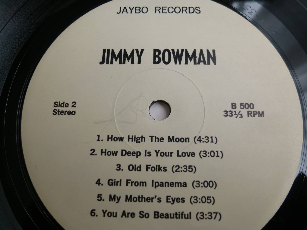 激レア！メロージャズ名盤！【視聴】Jimmy Bowman『S.T.』LP 『Record Hour』掲載盤！Jazz ジャズ オルガンバー サバービア_画像4