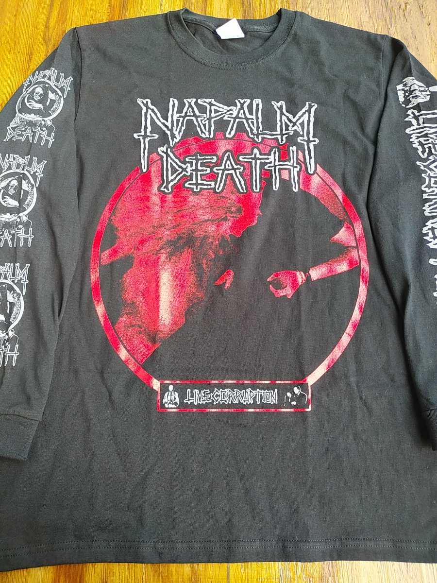 Yahoo!オークション - NAPALM DEATH 長袖 Tシャツ live cor...