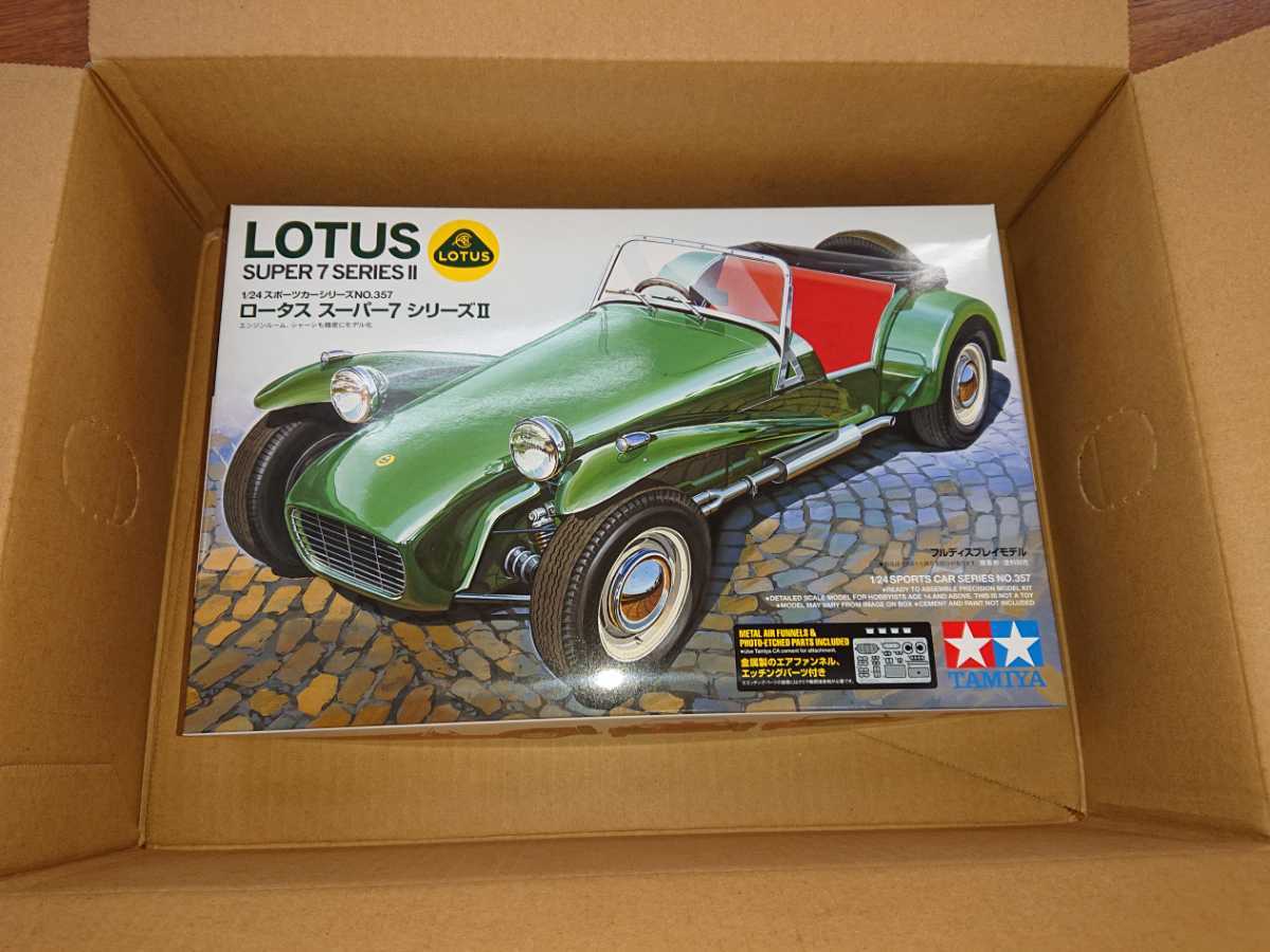 (新品・未開封品 )　タミヤ 1/24 スポーツカーシリーズ ロータス スーパー7 シリーズII エッチングパーツ付き _画像1