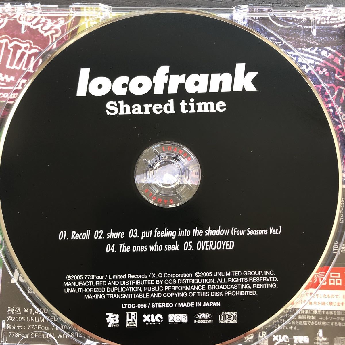 CD／locofrank／Shard time／Jホップ_画像3