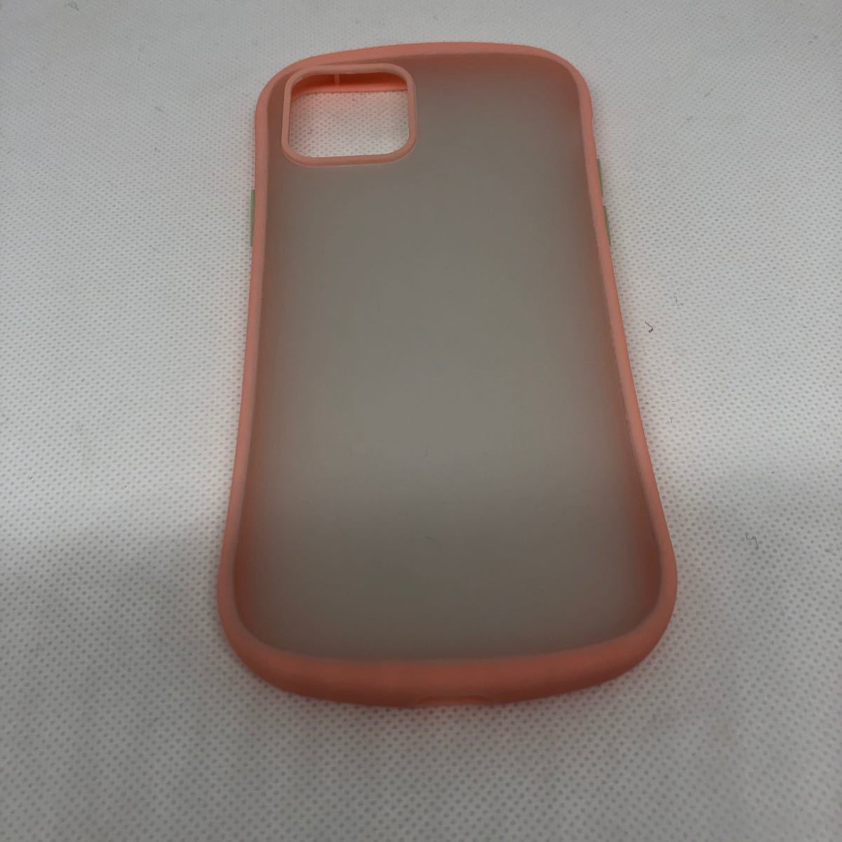 iPhone12ケース　S-ライン曲線美 カメラ保護  指紋防止　ピンク