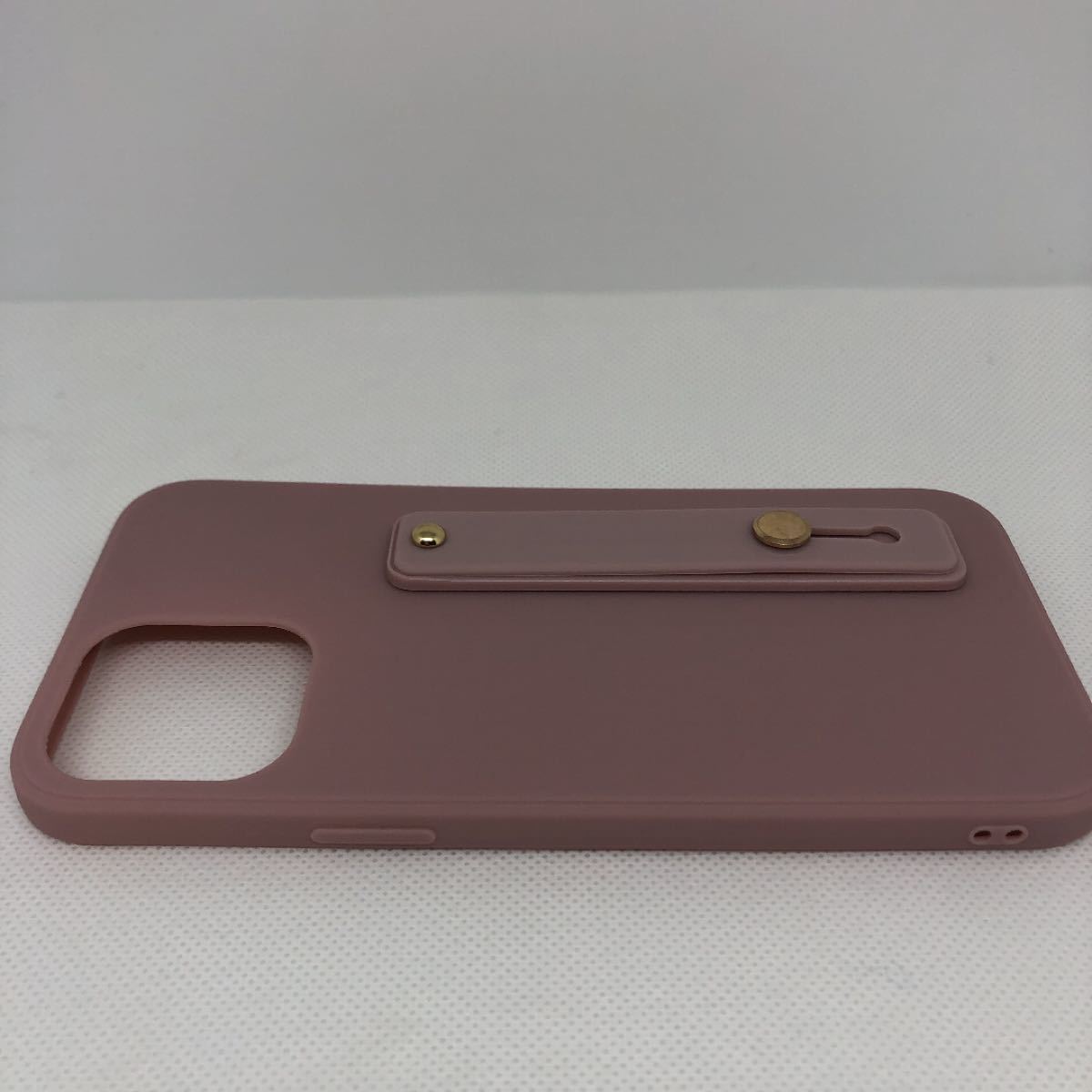 iPhone12 mini ケース　ベルト ソフトケース　落下防止　ピンク