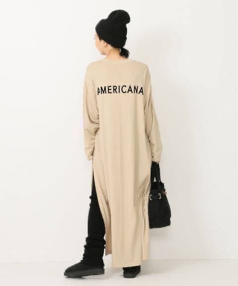 美品○Americana アメリカーナ○別注 長袖 サイドジップ 美品○Americana アメリカーナ○別注 長袖 サイドジップ