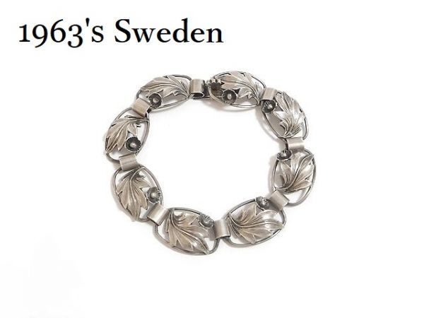 一点物 北欧 SWEDEN スウェーデン製 1963年製造 スカンジナビア 銀細工