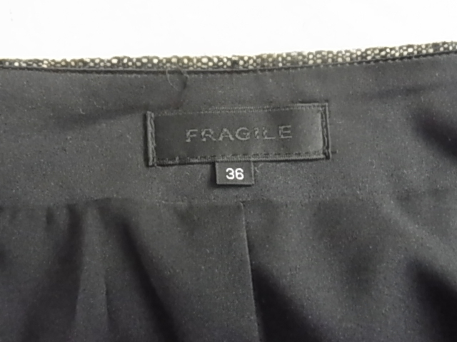 フラジール　FRAGILE　ツイード　シフォンも素敵　ブーツで可愛く　膝丈　サイズ36　クリーニング済み　スカート_画像8