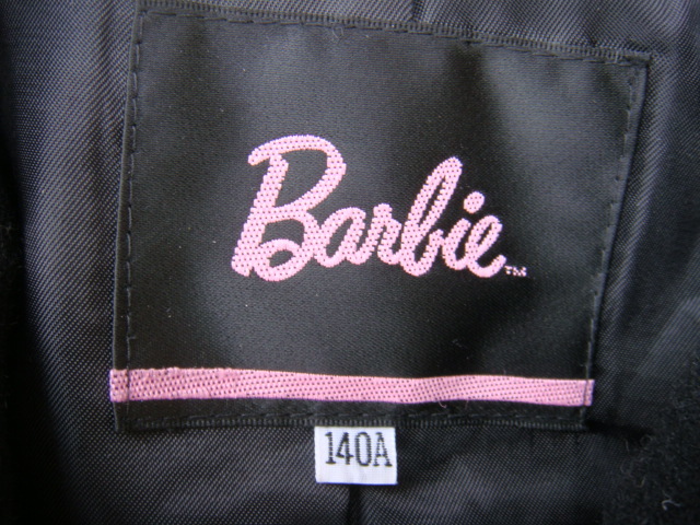 Barbie　バービー　ウール／アンゴラコート 黒　１４０A_画像4