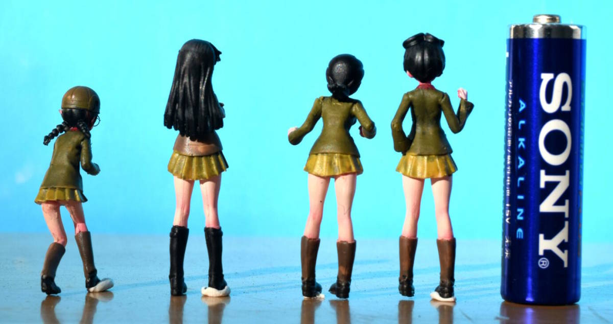 . atelier made 1/35 Girls&Panzer . wave single high school west silk fee * Fukuda * sphere rice field * small see set 