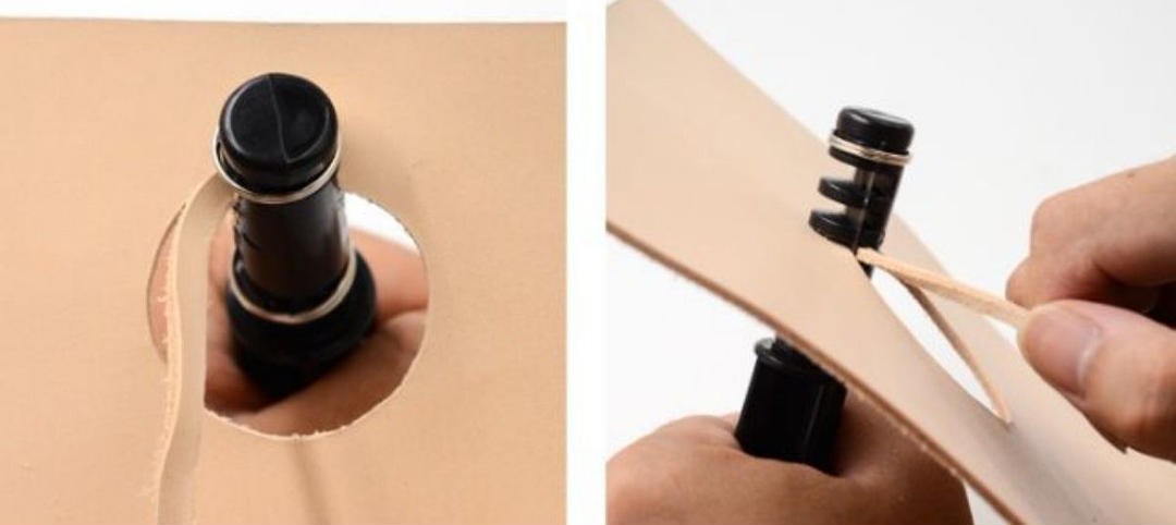 革紐 かんたん作成道具 レースメーカー替刃3本 レザークラフト(3-5mm)