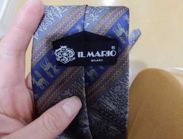 送料無料！IL MARIO(イルマリオ)のネクタイ/MILANO/日本製/絹100%(シルク100%)