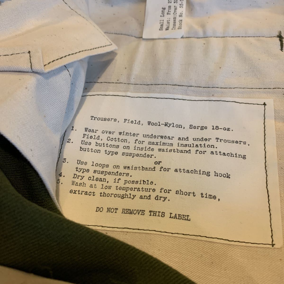 ~50s U.S.ARMY WOOL TROUSERS DEAD STOCK NOS ヴィンテージ ビンテージ USARMY ウールトラウザーズ  デッドストック MILITARY 40s 送料無料