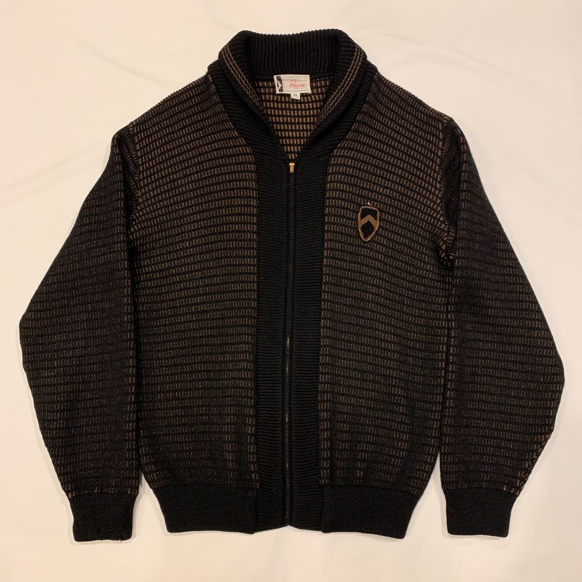 60s Penguin SHAWL COLLAR WOOL CARDIGAN ヴィンテージ ビンテージ