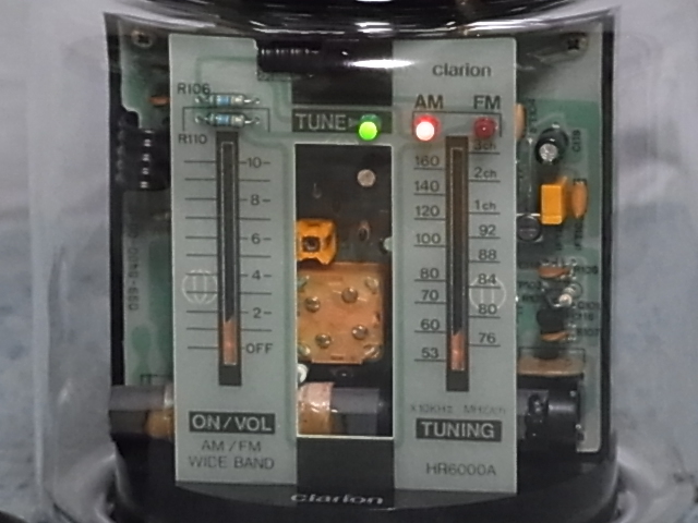 Clarion クラリオン 【HR-6000A 】 (帝国電波) 真空管風ラジオ Clarion クラリオン 【HR-6000A 】 (帝国電波) 真空管風ラジオ