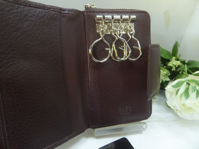  супер дешевый новый товар Dux кошелек для мелочи . чехол для ключей темно-коричневый сделано в Японии 