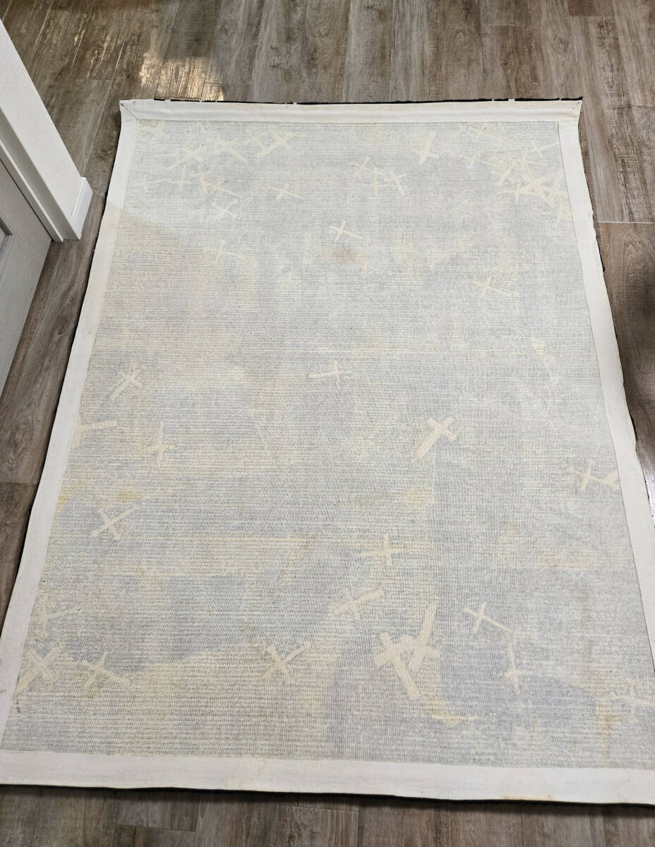 アンダーカバー 2002AW 魔女期 クロス柄ラグマット ブラック_画像2