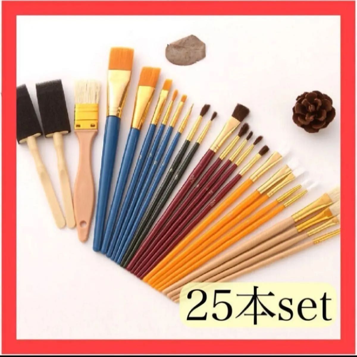 25 шт. комплект краска щетка кисть акварельная живопись губка щетка нейлон масло кисть кисть новый товар не использовался комплект продажа выгода construction творчество творчество зима выходной 