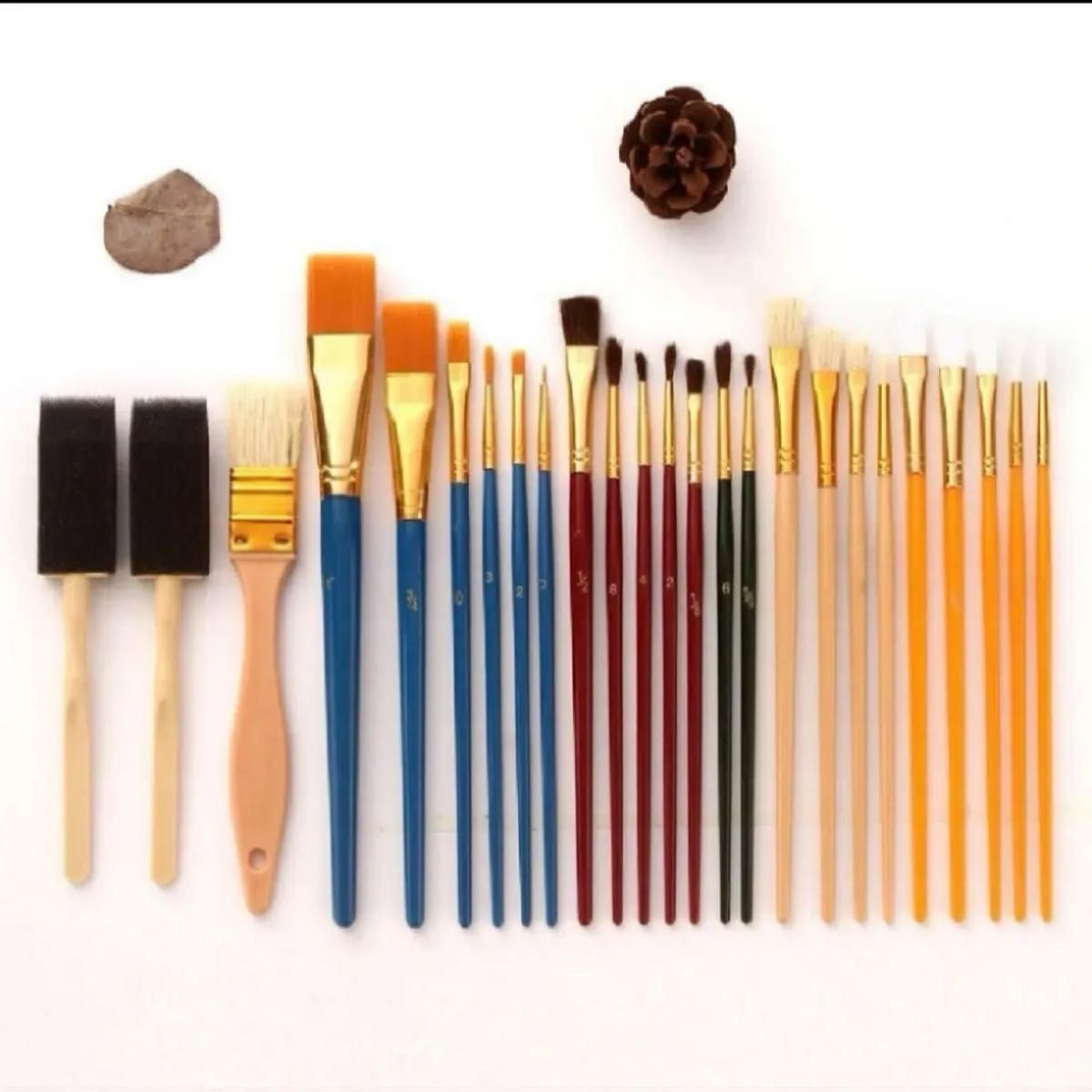 25 шт. комплект краска щетка кисть акварельная живопись губка щетка нейлон масло кисть кисть новый товар не использовался комплект продажа выгода construction творчество творчество зима выходной 