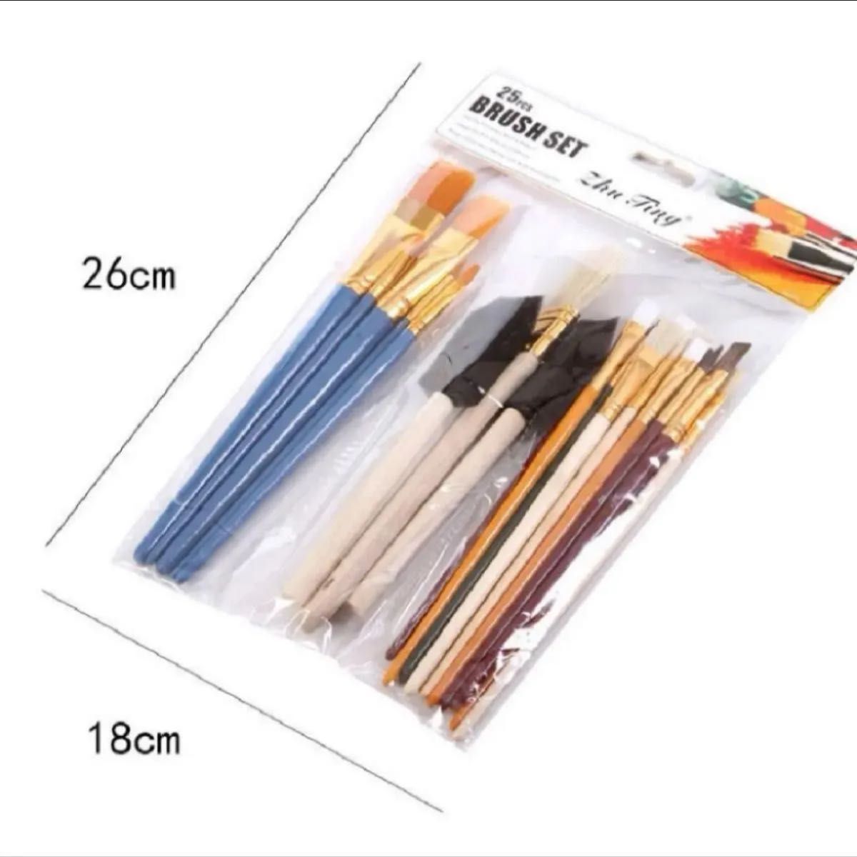 25 шт. комплект краска щетка кисть акварельная живопись губка щетка нейлон масло кисть кисть новый товар не использовался комплект продажа выгода construction творчество творчество зима выходной 