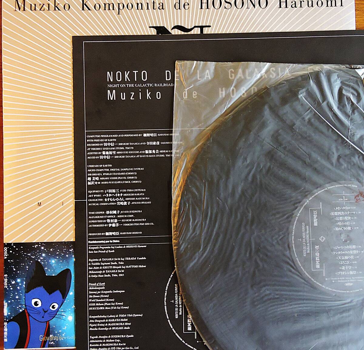帯付 国内盤 細野晴臣/銀河鉄道の夜/NON-STANDARD 美盤 25NS5 LP 送料無料 （検索）宮沢賢治 アンビエント_画像3