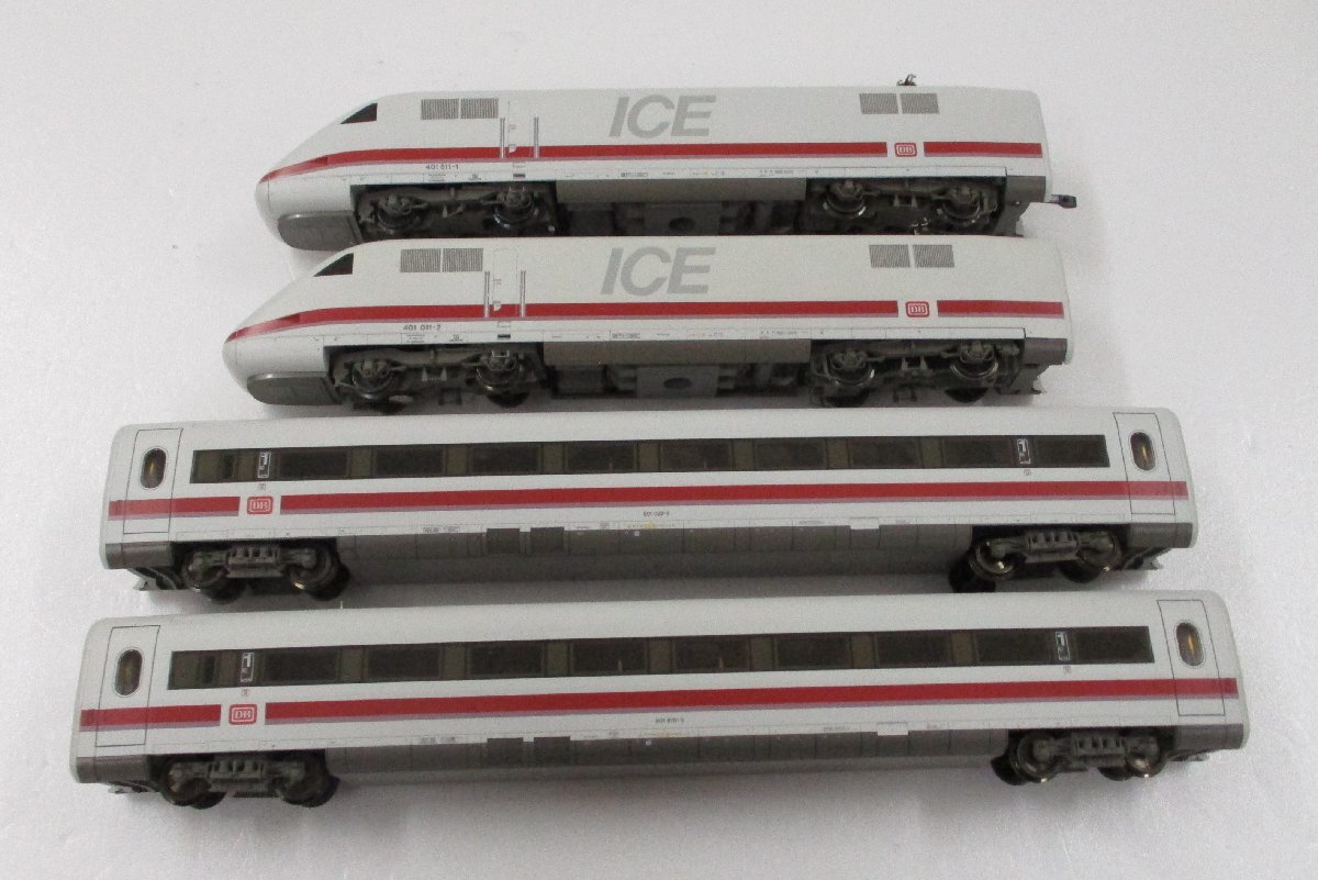 FLEISCHMANN 4440 4441 4442 Германия полосный . железная дорога DB ICE1 4 обе совместно [ Junk ]chh120817