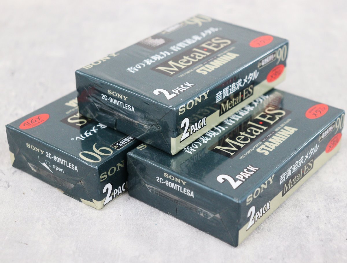 [ line .]* не использовался * SONY Sony Metal ES STAMINA metal позиция кассетная лента 90 минут 2PACK×3 пункт . суммировать AS211ABC90