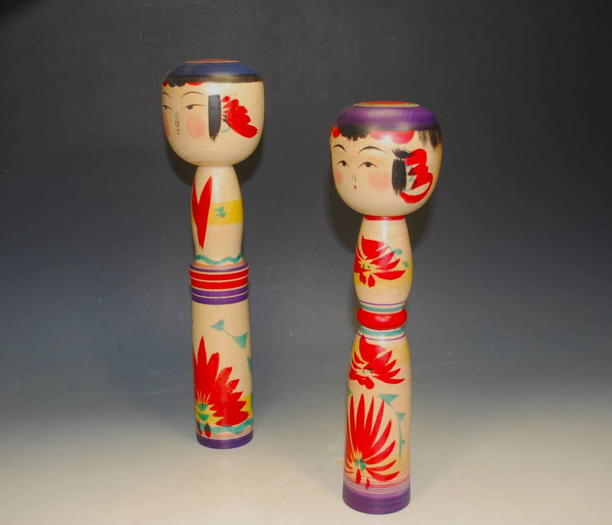 * Tohoku дерево земля игрушка традиция kokeshi примерно 27cm*30cm... серия Inoue. . прекрасный * Inoue ...